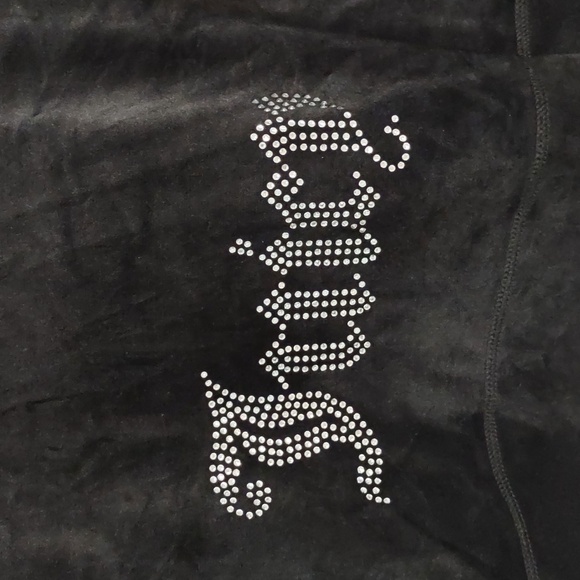 Juicy couture Vintage Y2K Classic Velour Velvet Zip-Up  Jacket Hoodie cropped - Picture 8 of 8